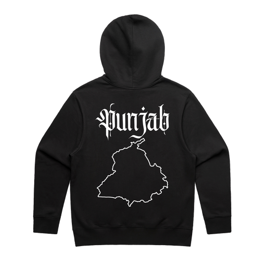 Map of Punjab Heavy Hoodie